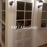 Pintu Aluminium inovaci ACP kaca ornamen &amp; kaca mati