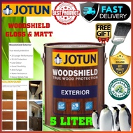 JOTUN WOODSHIELD EXTERIOR 5 LITER SHELLAC & VARNISH WOOD PAINT ( GOLDEN SAND SERIES )/ CAT KAYU VARN