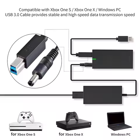 Adapter Power Supply for Xbox One S/X/Windows PC Kinect Adapter EU US Plug Kinect AC Adapter 2.0 3.0