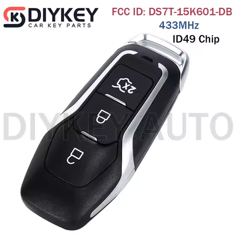 DIYKEY DS7T-15K601-DB Smart Remote Car Key 433MHz ID49 Fob 3Btn for Ford Mondeo Edge S-Max Galaxy Ra