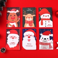 【🇸🇬Local seller】6pcs/set Christmas Gift Card/Greeting Card Wishes with Envelope