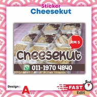 Sticker Cheesekut Kalis Air | KAWAIIYO
