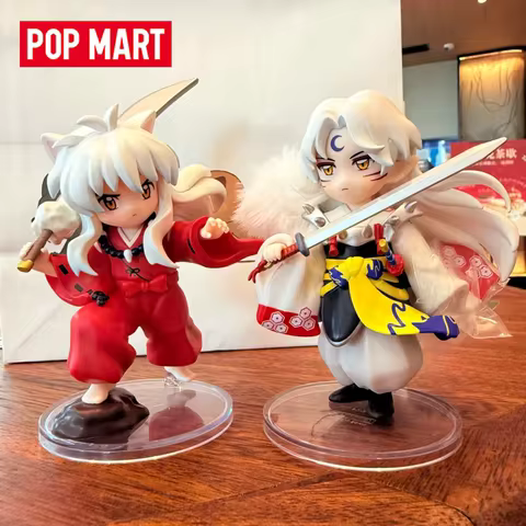 New Authentic POP MART GONG Inuyasha Sengoku Journey Series Blind Box Anime Sesshomaru Rin Jaken Kik