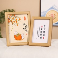 相框书法作品展励志相框摆台a4相框a3相框6寸相框画框Photo Frame Calligraphy Exhibition Inspirational Photo Frame Table a4q2r7