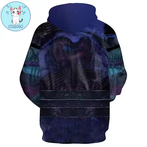 2025 enen 3 Evie Hoodies Sweatshirts Cosplay Costumes Descendants Carlos 3D Printing zipper Hoodie J