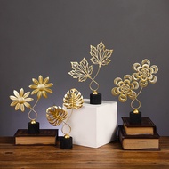 Light Luxury Metal Leaf Decoration Sunflower Maple Leaf Decoration Home Living Room Bedroom Office G