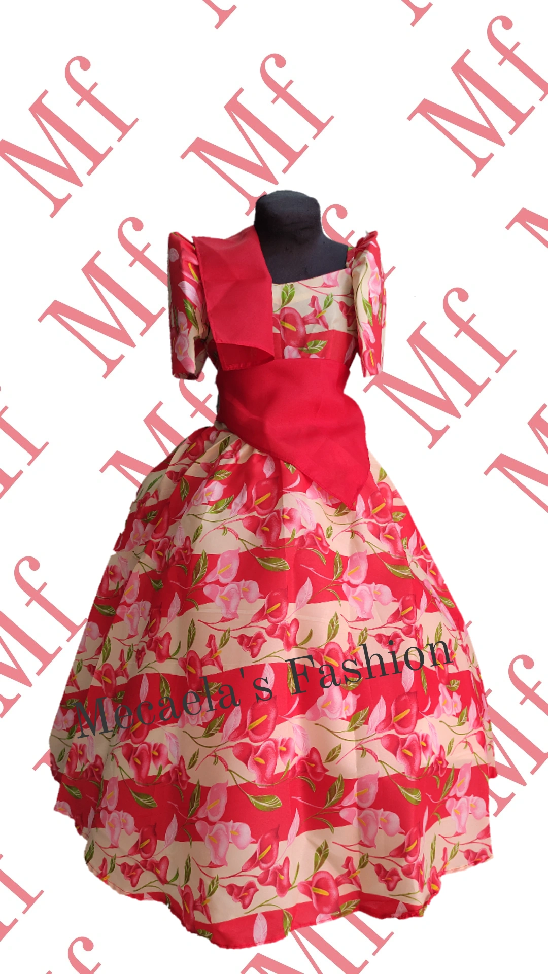 Balintawak *floral* filipiniana dress