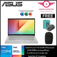 Asus VivoBook 14 K413E-AAM1539TS 14'' FHD Laptop Transparent Silver ( I5-1135G7, 8GB, 512GB SSD, Int