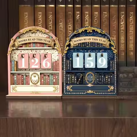 1PC Reading Tracker Set with Book Counter Up To 999 Books for Annual Club School Personal Reading Jo