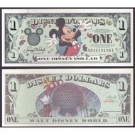Disney 2000 Micky Mouse 1 Dollar Bill UNC