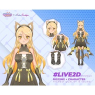 VTuber Live2D Model, Animated VTuber Avatar, Live Streaming & Commission - Fantasy Blonde VTuber wit