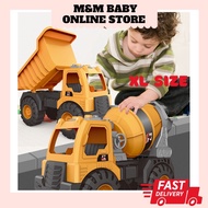 XL SIZE Truck Toys Dump Truck Excavator Lori Angkut Jenkaut Jentolak Main Budak Lelaki Lori Besar