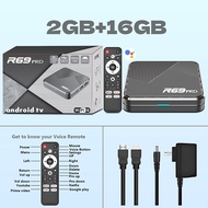 กล่องสมาร์ททีวี2025ใหม่ R69โปร Allwinner H728แอนดรอยด์14 WiFi 6บลูทูธ5.0 8K รองรับ USB 3.0 1000เมตร3