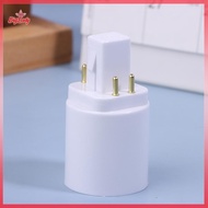 NFPH> 3Pcs 4 Pin Conductive G24 To E26/E27 Socket Adapter G24Q Lamp Base Adapter G24Q To Medium Ligh