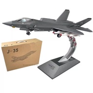 J35Fujian aircraft carrier alloy simulation aircraft model, ship aircraft, fighter aircraft model