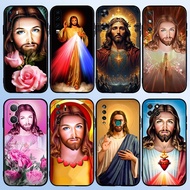 for Huawei Nova 2i 2 Lite 3 3i 4E 5i 5T 7 10 SE 8i Y61 Portrait of Jesus 4Y16 TPU Black Soft Silicon