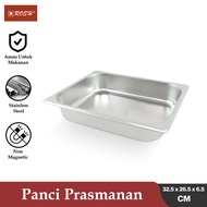 Rosh Buffet Pan 32.5 X 26.5 Cm Stainless Gastronom Food Pan Ros-Pr-Gp1-265