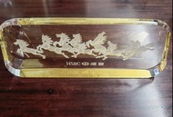 HSBC 匯豐 萬馬奔騰 水晶 擺設