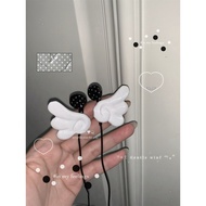 Korean Style ins Ancient Style Retro Fashionable Wings Wired Headphone Buckle Asian Cute Cute Headph