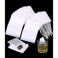 100pcs Tea Bag Non-woven tea strainer Disposable Drawstring pouch tea coffee filter
