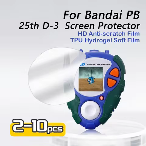 Digimon 25th Anniversary D-3 Digivice Screen Protector & Protective Case - HD Hydrogel Soft Film, fo