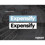 Expensify Logo Cutting Sticker F1 The Movie