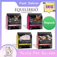 Equilibrio/EQ 1KG Repack Super Premium( Kitten/Adult Hairball/Indoor /Long Hair )Cat Dry Food/Makana