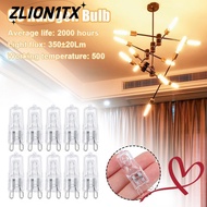 ZLION1TX 10pcs Halogen Light Bulbs, 25W/40W/60W G9 Filament Lamp, Quality Energy Saving 220V High Te