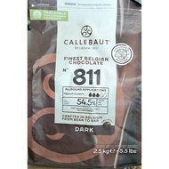 Callebaut Dark Chocolate Couverture 811 54.5% 2.5kg