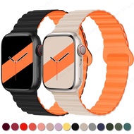 For iWatch Series 11 Ring For iWatch Ultra2 49mm Series 11 10 9 8 7 6 5 4 SE Contrast Color Liquid S