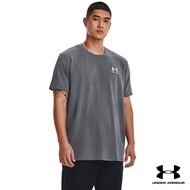 Under Armour UA Mens Logo Embroidered Heavyweight Short Sleeve อันเดอร์ อาร์เมอร์ เสื้อออกกำลังกาย สำหรับผู้ชาย