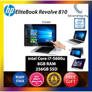 HP EliteBook Revolve 810 G3 Tablet Intel Core i7-4th gen 8GB RAM 256GB SSD 11.6 INCH