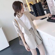 Blazer Shorts Women Two-Piece Suit 2021 New Style Fashionable Classy Ladies Short-Sleeved Casual