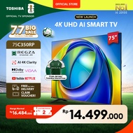 [4K] Toshiba TV 75" 4K UHD Smart TV - Regza ZR Gen3 Dolby Vision Atmos HDR10+ MEMC VRR ALLM AI Sound
