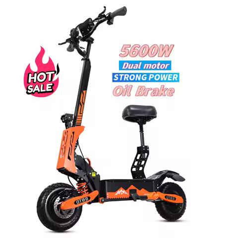 Factory Wholesale 5600w Fast Speed Electric Scooter Fold Scooter GT08 2 Wheels 11 Inch Off Road Tire