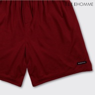 ELLE HOMME | กางเกงขาสั้น ผ้าสปัน โพลีเอสเตอร์ ระบายอากาศได้ดี นุ่มสบาย สีพื้นมีให้เลือก 4 สี | KPH1912