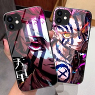 demon slayer akaza 04 Glass Phone Case For iPhone 17 Air 16 Pro Max 16e 15 Pro Max 14 13 12 11