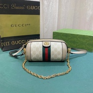 GUCCI GUCCI [Ready Stock] Gu­Cci Ancient­Chi New Style Ladies Cylinder Bag Ophidia Presbyopic Canvas