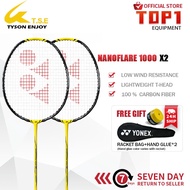 【Lee Chong wei's】YONEX Racket NANOFLARE 1000 Double Badminton Racket Free string bag and grip