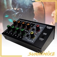 [Sunnimix2] 8 Channel Audio Mixer Small Mixer Sound Board Portable for Indoor