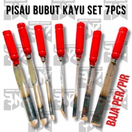 PROMO!! Pahat Bubut Kayu Set 7Pcs Bahan Baja Per/Pir|Pahat bubut kayu jepara|Pisau Bubut Kayu set su
