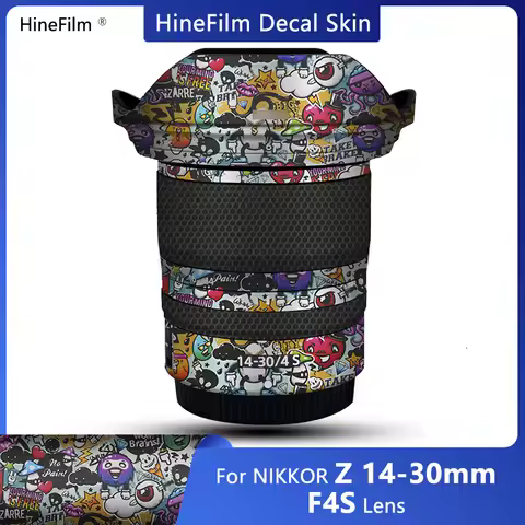 Hinefilfor Nikkor 1430 f4 s Lens Decal Skin 14-30 Wrap Cover for Nikon Z 14-30mm f/4 S Lens Sticker 