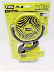 2022全新貨美國利優比，良明，Ryobi 18V ONE+plus ，美國空運到港，18v鋰電池風扇，淨機價不含電池和充電器，如有需要可以加adapter轉其他電池用，原封包裝，荃灣門市交收