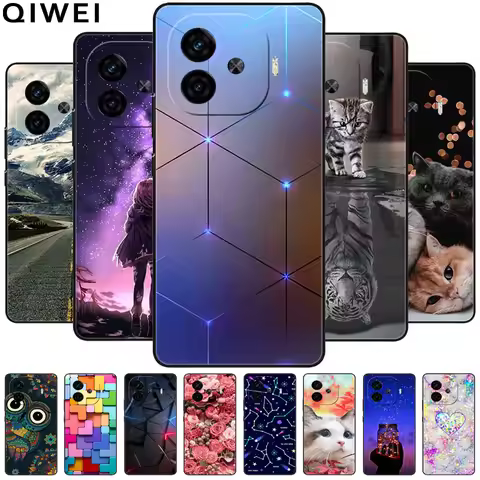 For Vivo iQOO Z9 Turbo 5G Case Silicone TPU Soft Cover Phone Cases for Vivo iQOO Z9 / Z9x / Z9Turbo 