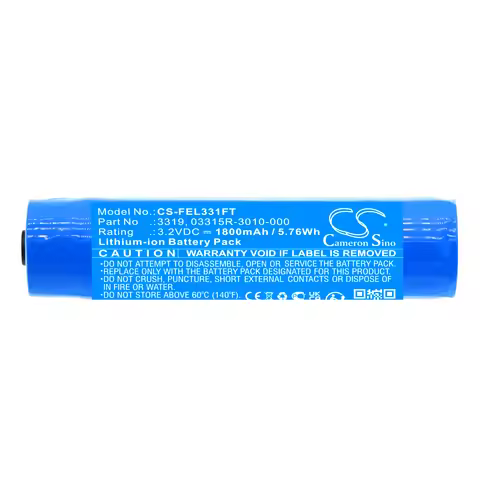 1800mAh LiFePO4 3.2V 5.76Wh Battery for Pelican 3315R 3315R-RA Peli 3315RZ0 LED 03315R-3010-000 0331