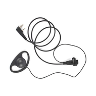 1 PCS Single Wire Earpiece Headset Kit MIC PTT Mic D Shaped 2 Pin Radio Earphone Walkie Talkie Ear Hook