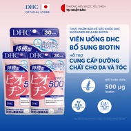 Combo 3 Gói Thực phẩm bảo vệ sức khoẻ DHC BIOTIN (30 ngày) - Dạng viên uống hỗ trợ bổ sung Biotin