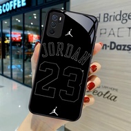 YA-17 JORDAN 23 HD Softcase Glossy Glass for OPPO A16 A16S A54S A95 A74 F19 F19S Reno 6 Lite