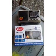 Powered multi band radio receiver with USB TF slot/radio usb