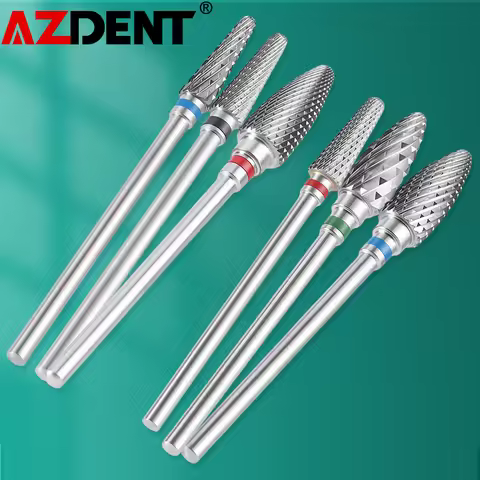 1Pcs Azdent Dental HP Tungsten Carbide Drills HP 2.35mm Lab Burs Dentistry Tools Accessories